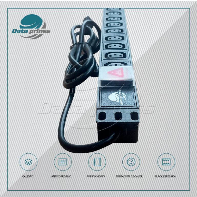 POWER RACK 10 TOMAS IEC C13 ENCHUFE AMERICANO DATAPRINSS - Gabinetes ...